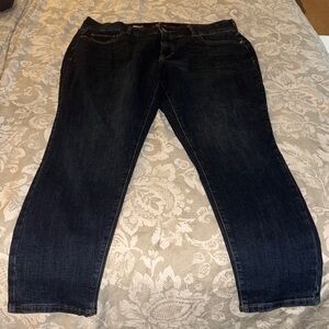 Women's Classic Dark Blue Straight Leg Jeans
